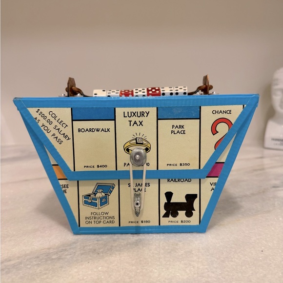 S&J Original Handbags - Vintage Monopoly inspired purse. Handmade.